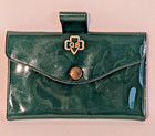 Vintage Girl Scouts Vinyl Coin Purse Dark Green W  Snap