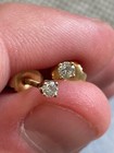 14k Solid Yellow Gold Earring Natural Diamond Solitaire Stud Set Round 0 20ct
