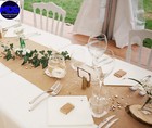 5 10 15 20 Burlap Table Runner 100  Natural Hessian Jute Wedding Party-free Ship