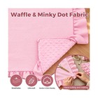 Car Seat Cover Baby Girl  Peekaboo Opening Carseat Canopy With Sweet Bow Pink