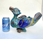 Chinese Cloisonne Phoenix Censer 15  Late Qing   Early Republic