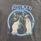 Fleetwood Mac Mens Large Carbon Gray Penguin Graphic T-shirt Nwt