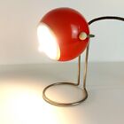 Vintage Mid Century Eyeball Desk Lamp Space Age 1970s Red
