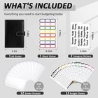 Onlyesh Budget Binder  Budget Binder With Zipper Envelopes  Cash Envelopes For