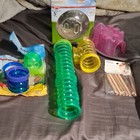 Crittertrail Kaytee Quick Clean Habitat Kit   5in Run-about Ball   Wood Chews