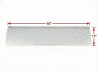 Pit Posse Hinged Aluminum Trailer Door Slider Plate Extension 68  X 12 
