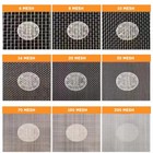 Wire Mesh Stainless Steel Woven 20 Metal Window Screen Silver