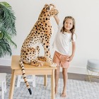 Melissa   Doug Giant Cheetah - Lifelike Stuffed Animal  stands Nearly 3 Feet    