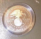 Uso Commemorative Dollar 1991 S Silver  1 Proof Ogp Coa 