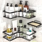Shower Shelf Corner  Adhesive Shower Caddy Rustproof  Shower Shelves Corner W   