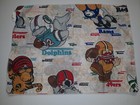 Nfl Vintage 1990 s Cotton Nfl Fabric 24x18 5 Rare