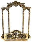 Vintage Judaica Jewish Hanukkah Menorah Judaism Israel Hebrew Silver Plate Heavy
