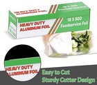 Aluminum Foil Wrap Roll 18 In X 500 Ft Heavy Duty Commercial And Home Use
