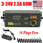 60w Power Supply Adjustable Dc 3v 24v Variable Universal Switching Ac dc Adapter