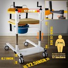 For Elderly Patient Lift Wheelchair Manual Adjustable Patient Lift Aid Transfer