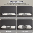 2pcs Soft Neck Massage Pillow Couples Ergonomic Adjustable Removable Cover