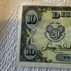 Disney 2007  10 Disney Dollars Cinderella Tinker Bell 20th Anniversary