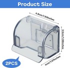 2pcs Plastic Razor Holders With Cover For Shower Wall Self Adhesive Waterproof