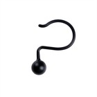 Decorative Rust Resistant Metal Shower Curtain Hooks For Bathroom  Set Of 12