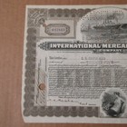 Antique 1922 Titanic International Mercantile Marine Stock Certificate 25 Shares
