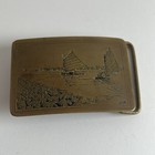 Ampersand Brass Kalamazoo Michigan Belt Buckle Lake