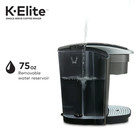 Keurig K Elite Single Serve Coffee Maker Temperature Control Slate Color