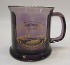 Underwood Nd Centennial 1903-2003 Usa Clear Purple Glass Coffee Mug North Dakota