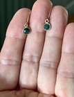 New  88 Sundance 3 4  Green Emerald 14kt Gold Gf May Birthstone Gem Earrings