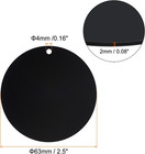 Acrylic Circle Blanks 2 5 Inch  24 Pack Round Clear Disc Ornaments With Hole For
