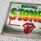 Rolling Stones Carnival Fair Prize Mirror Metal Frame 8x10 Vintage 70s