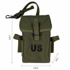 Vietnam War Bag Us Army M1956 Pouch Pocket Metal Clasp Ammo Pouch