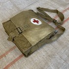 Vintage Medical Bag Original Army Crossbody Bag Soviet First Aid Sanitar Satchel