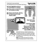 Taylor 9 8    X 9 8    300 Lb Analog Dial Bathroom Scale With Dial Display Black