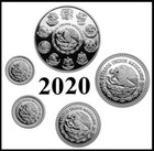 2020 Mexico Silver Proof Libertad 5 Coins 1 1 2 1 4 1 10 1 20  