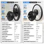 E-bike Conversion Kit 20-29inch 700c 48v 1000w 72v 3000w Brushless Hub Motor