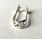 Antique Webster Co  925 Sterling Silver Sugar Tongs Pierced Pattern 6  Grams
