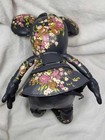 Nwt Disney X Coach Leather Minnie Mouse Navy Floral Doll Small New