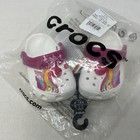Nwt Crocs Kids Size C4 Fun Lab I Am Unicorn Clogs Toddlers White W pink Horn