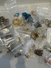 Vintage To Modern Jewelry Supply Lot - Clasp  Bead Caps  Rings  Beads New   Used