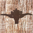 Texas Longhorn Wall Western Plaque Ci-4-a-brn