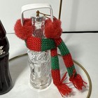 Vintage Coca-cola Bottle Christmas Ornaments X 2 Clear Holds Light 1998