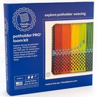 Weaving Kit For Potholders - 10 x10  Metal Loom   Cotton Loops - Make 2 Durable