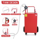 50gal Gas Caddy Portable Fuel Tank With Manual Transfer Pump For Gasoline diesel