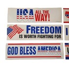 Vintage Bumper Sticker Lot American Soldier United Usa Flag Freedom Paper Decals