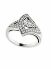 14k White Gold Engagement Ring 1 53ct White Pear Cut Moissanite Size 5 5