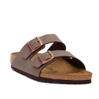 Birkenstock Arizona Mocha Birkibuc Leather Soft Footbed Comfort Sandals