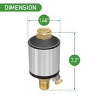 Watflow Air Compressor Water Separator Filter For Air Line  1 4  Npt Inlet An   