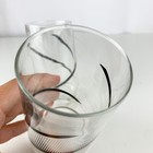 Vintage Mid Century Modern Black White Swirl Glass Tumbler Set Of 2 Bar Cart Mcm