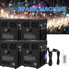 4pcs 700w Cold Spark Machine Party Stage Sparkle Show Wedding With Flight Case 
