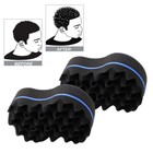 2pcs Hair Twist Sponge Brush Dread Dreading Wave Twisting Foam Afro Curl Sponge